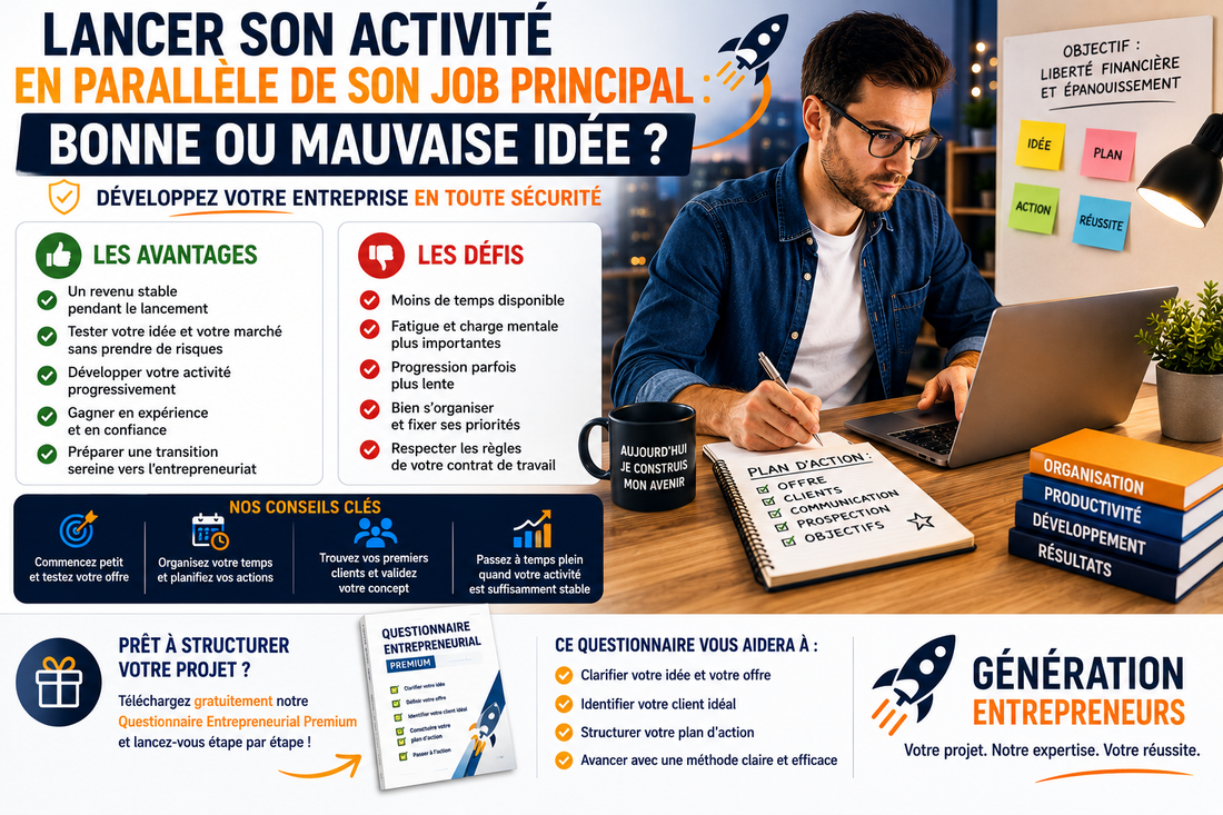 Peut-on lancer son activité tout en restant salarié